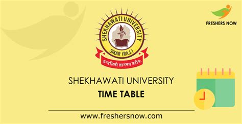 shekhawati university result|Shekhawati University Time Table 2021 (Out) BA, BSc, BCom, MA Exam.